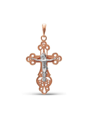 Подвеска серебро 925 пробы, покрытие - золочение, выборочное родирование, без вставок