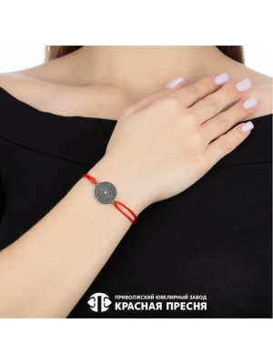 Браслет серебро 925 пробы, покрытие - оксидирование, без вставок