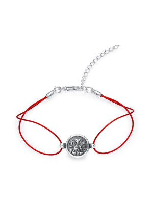 Браслет "матрона" бижутерия, покрытие - серебрение с оксидированием, без вставок