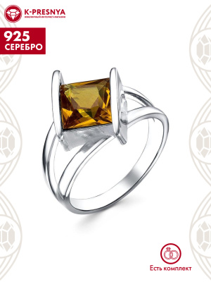 Кольцо серебро 925 пробы, без покрытия, вставка - ситалл собственной огранки