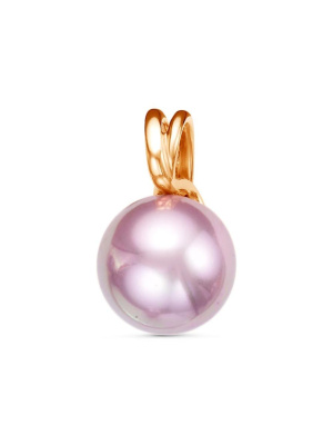 Подвеска бижутерия, покрытие - золочение, вставка - имитация жемчуга