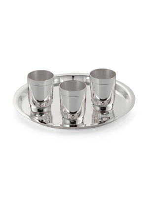 Поднос серебро 925 пробы, без покрытия, без вставок