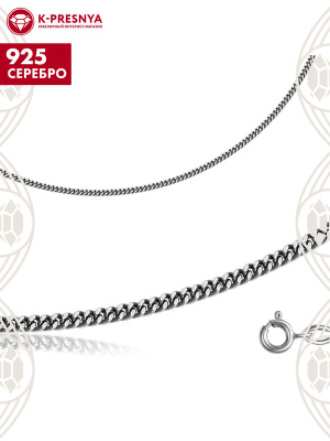 Браслет серебро 925 пробы, покрытие - оксидирование, без вставок