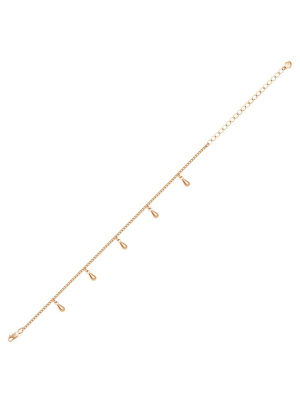 Браслет бижутерия, покрытие - золочение, без вставок