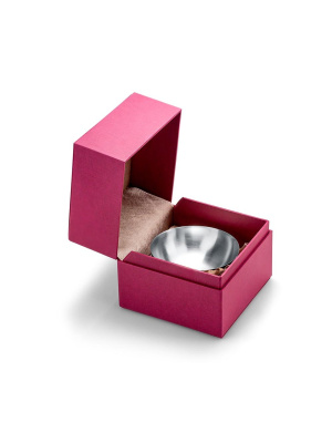 Икорница серебро 925 пробы, покрытие - оксидирование, без вставок