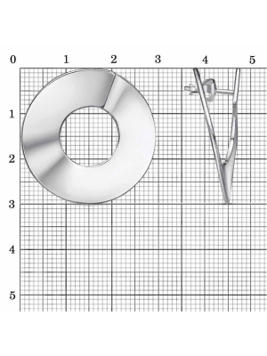 Серьги серебро 925 пробы, покрытие - платинирование, без вставок
