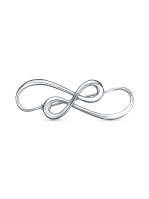 Брошь серебро 925 пробы, покрытие - родирование, без вставок