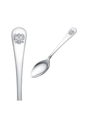 Ложка столовая "герб" серебро 925 пробы, без покрытия, без вставок