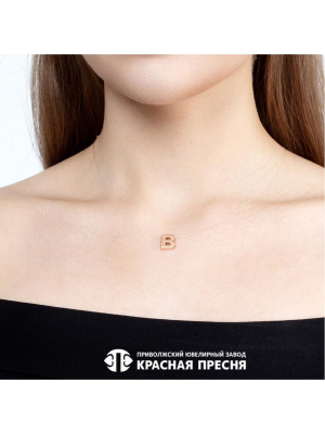 Подвеска серебро 925 пробы, покрытие - золочение, без вставок