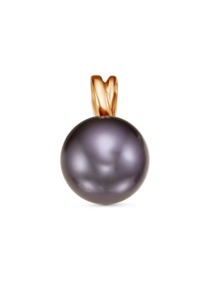 Подвеска бижутерия, покрытие - золочение, вставка - имитация жемчуга