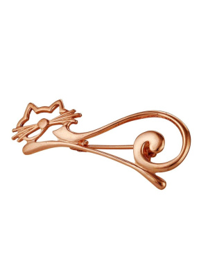 Брошь бижутерия, покрытие - золочение, без вставок