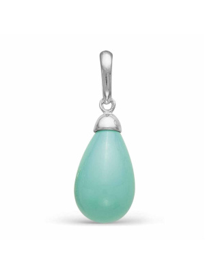 Подвеска серебро 925 пробы, без покрытия, вставка - искусственная бирюза