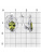 Серьги бижутерия, покрытие - платинирование, вставка - фианит (недрагоценный камень)