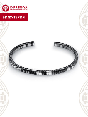 Браслет бижутерия, покрытие - серебрение с оксидированием, без вставок