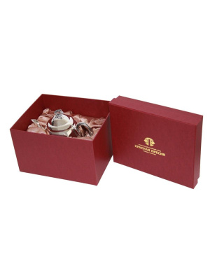 Чайник заварочный серебро 925 пробы, покрытие - оксидирование, без вставок