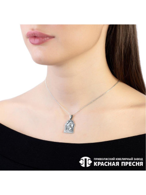 Подвеска "николай чудотворец" серебро 925 пробы, покрытие - оксидирование, без вставок