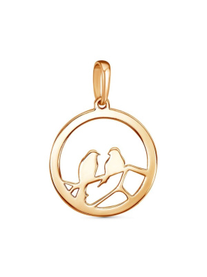 Подвеска бижутерия, покрытие - золочение, без вставок