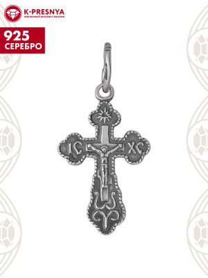 Подвеска серебро 925 пробы, покрытие - оксидирование, без вставок