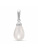 Подвеска бижутерия, покрытие - серебрение, вставка - имитация жемчуга