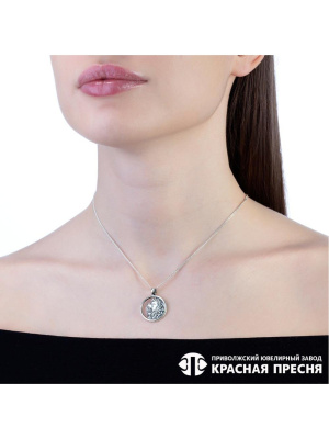 Подвеска "лев" серебро 925 пробы, покрытие - оксидирование, без вставок