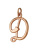 Подвеска бижутерия, покрытие - золочение, без вставок