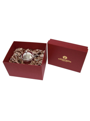 Чайник заварочный "византия" серебро 925 пробы, покрытие - оксидирование, без вставок