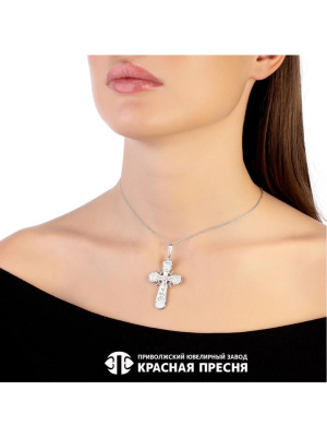 Подвеска серебро 925 пробы, покрытие - родирование, без вставок