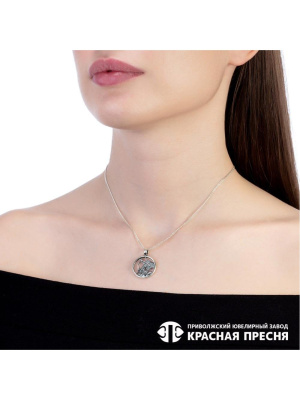 Подвеска "стрелец" серебро 925 пробы, покрытие - оксидирование, без вставок