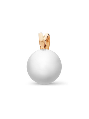 Подвеска бижутерия, покрытие - золочение, вставка - имитация жемчуга