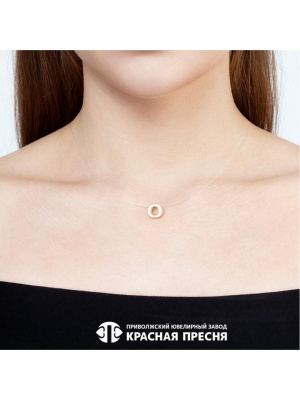 Подвеска серебро 925 пробы, покрытие - золочение, без вставок