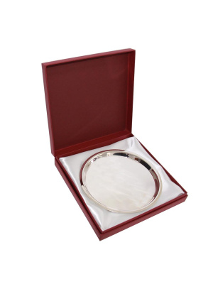 Поднос серебро 925 пробы, без покрытия, без вставок