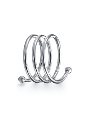 Салфетница бижутерия, покрытие - серебрение с оксидированием, без вставок