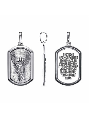 Подвеска серебро 925 пробы, покрытие - оксидирование, без вставок