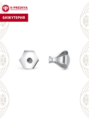 Узел бижутерия, покрытие - серебрение, без вставок