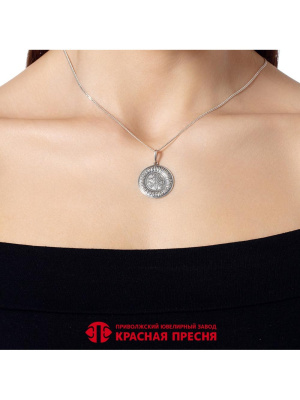 Подвеска серебро 925 пробы, покрытие - оксидирование, без вставок