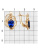 Серьги бижутерия, покрытие - золочение, вставка - фианит (недрагоценный камень)