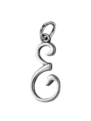 Подвеска бижутерия, покрытие - серебрение с оксидированием, без вставок