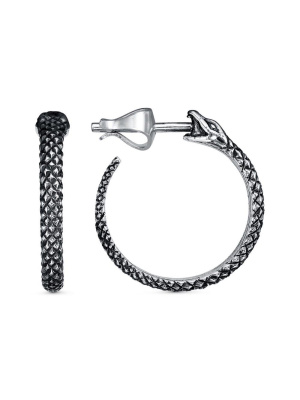 Серьги серебро 925 пробы, покрытие - оксидирование, без вставок