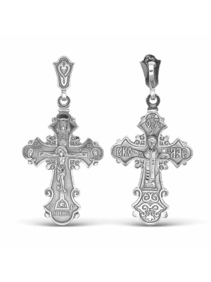 Подвеска бижутерия, покрытие - серебрение с оксидированием, без вставок