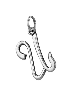 Подвеска бижутерия, покрытие - серебрение с оксидированием, без вставок