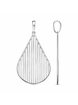 Подвеска бижутерия, покрытие - платинирование, без вставок