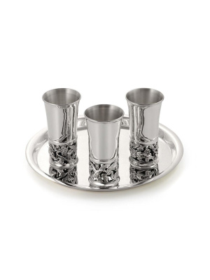 Поднос серебро 925 пробы, без покрытия, без вставок