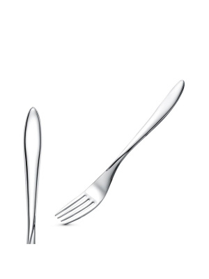 Вилка десертная "анталия" серебро 925 пробы, без покрытия, без вставок