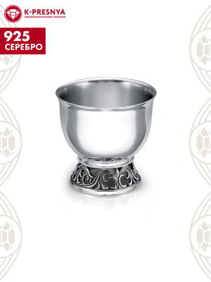 Пашотница серебро 925 пробы, покрытие - оксидирование, без вставок