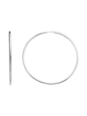 Серьги серебро 925 пробы, покрытие - родирование, без вставок