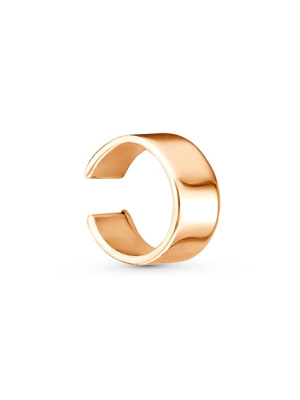 Серьга серебро 925 пробы, покрытие - золочение, без вставок