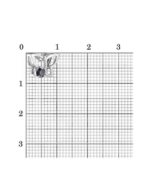 Подвеска серебро 925 пробы, покрытие - родирование, вставка - фианит (недрагоценный камень)