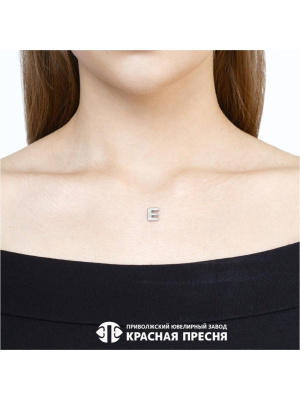 Подвеска серебро 925 пробы, покрытие - платинирование, без вставок