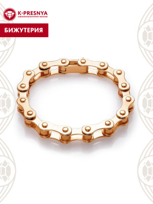 Браслет бижутерия, покрытие - золочение, без вставок