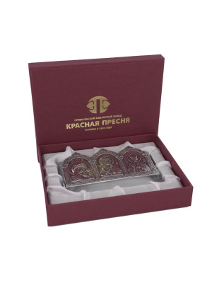 Икона бижутерия, покрытие - серебрение с оксидированием, без вставок